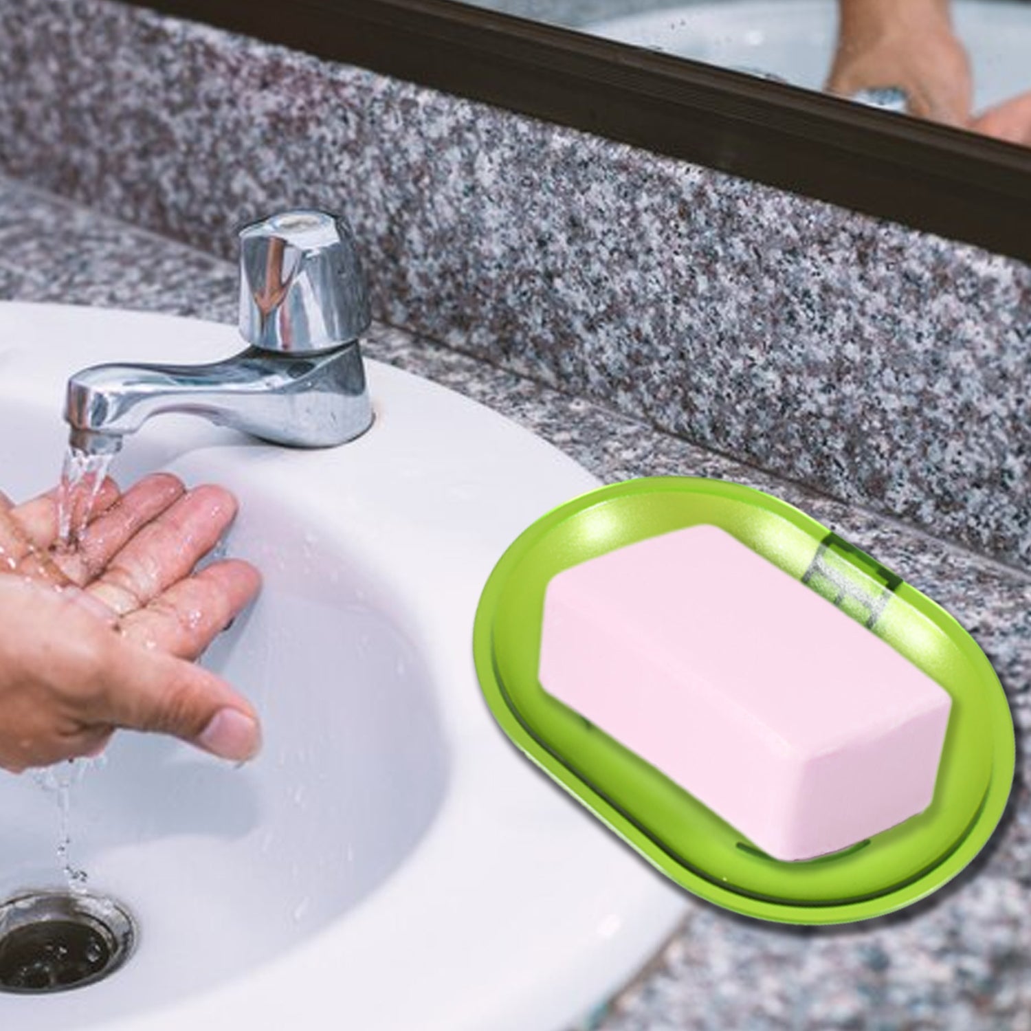 17515 Plastic Soap Dish Holder for Bathroom Shower Wall Mounted Self Adhesive Soap Holder Saver Tray-Plastic Sponge Holder for Kitchen Storage Rack Soap Box, Bathroom 17515 Plastic Soap Dish Holder for Bathroom Shower Wall Mounted Self Adhesive Soap Holder Saver Tray-Plastic Sponge Holder for Kitchen Storage Rack Soap Box, Bathroom